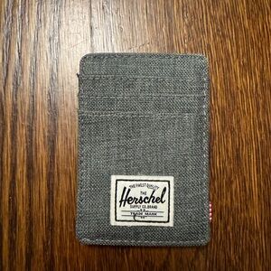 Herschel Supply Company Gray Card Holder Wallet with Money Clip
